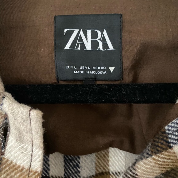 Zara Plaid Overshirt - Picture 2 of 2